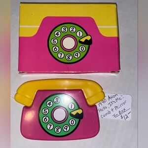 "Hello, it's me" comb & mirror set